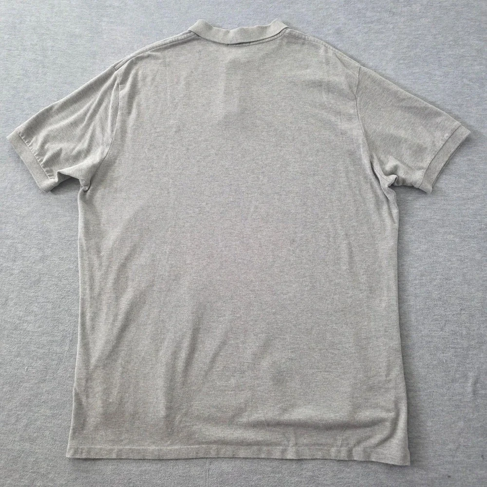 Polo Ralph Lauren Mens XXL Heather Gray Cotton Pique Short Sleeve Polo Shirt
